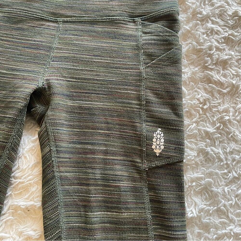 Free People Movement Roll Out Space Dye High Rise Yoga Leggings Size XS GUC - Picture 5 of 10